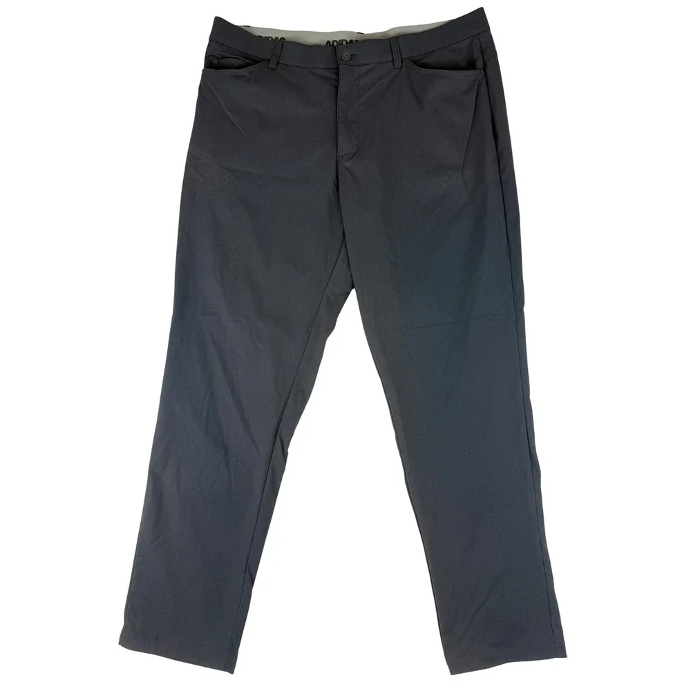 Adidas Golf Pants Mens 38/30 Grey Ultimate365 5-Pocket Athletic Trousers